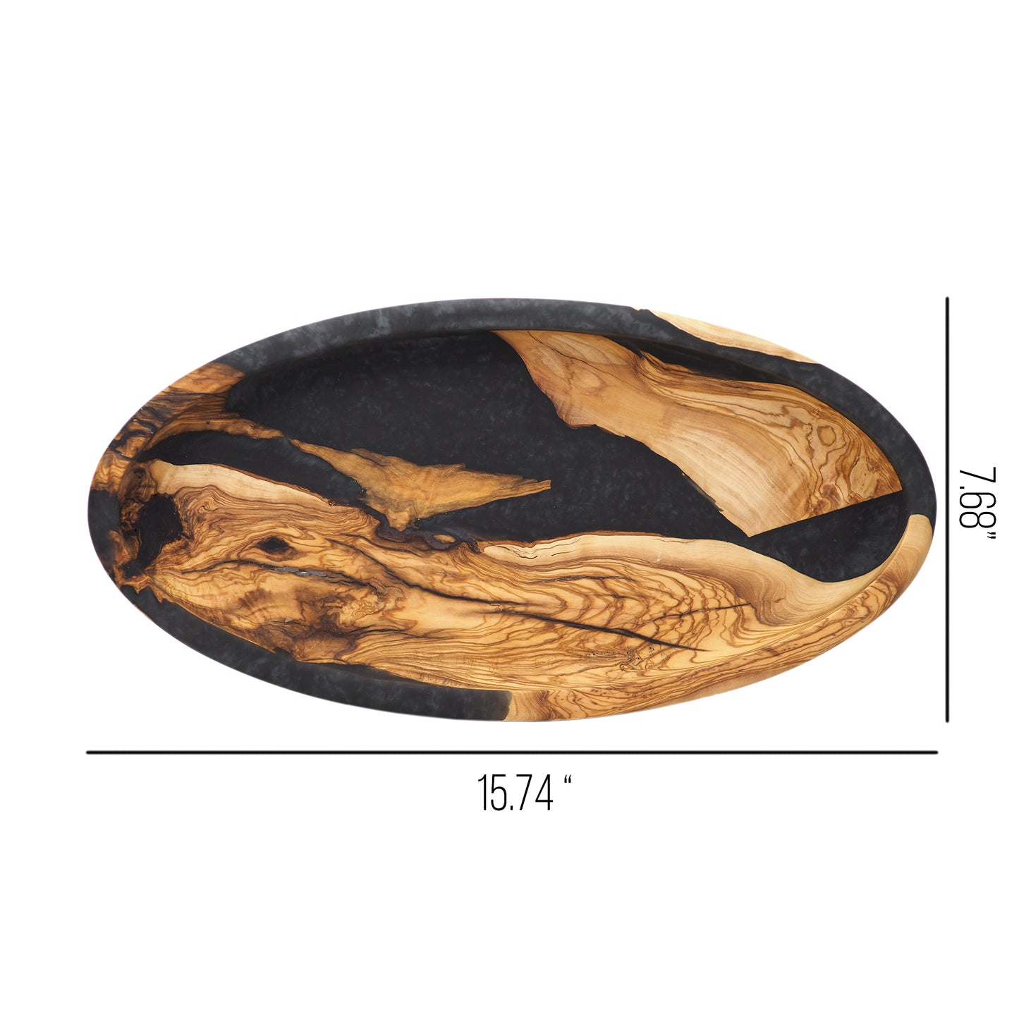 Decorative Wide Wood Fruit Bowl - Waapa