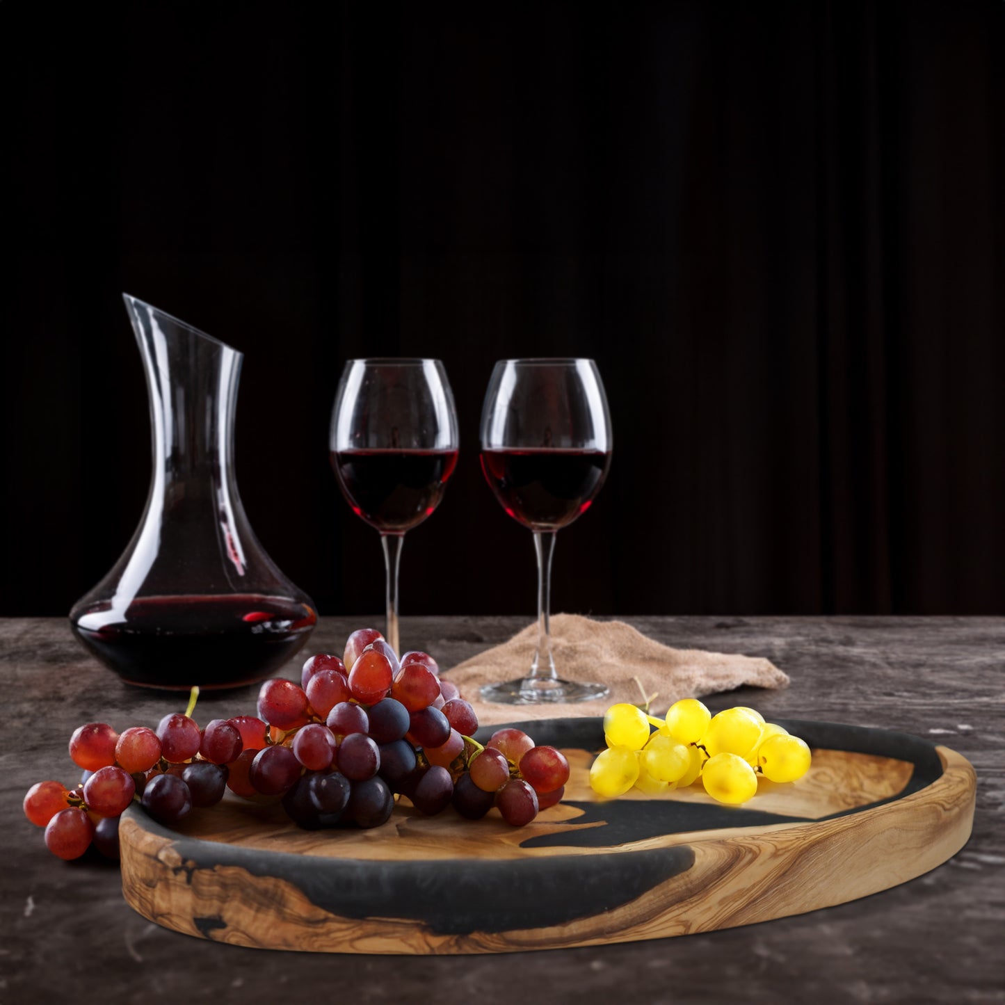 Decorative Wide Wood Fruit Bowl - Waapa